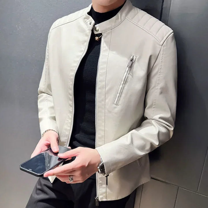 Adrian | Elegancka Skórzana Kurtka