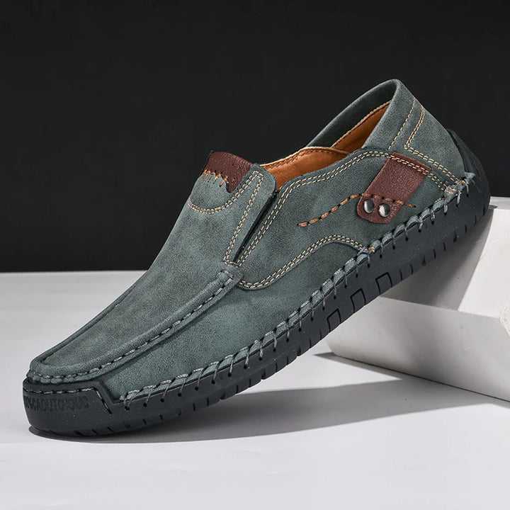 Oskar | Skórzane loafersy slip-on