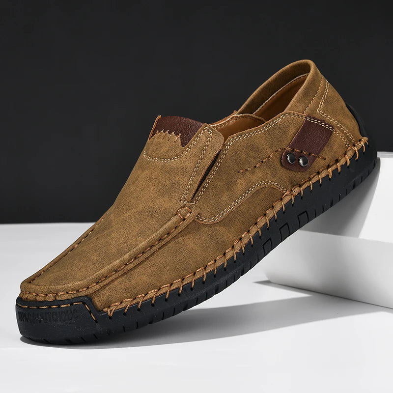 Oskar | Skórzane loafersy slip-on