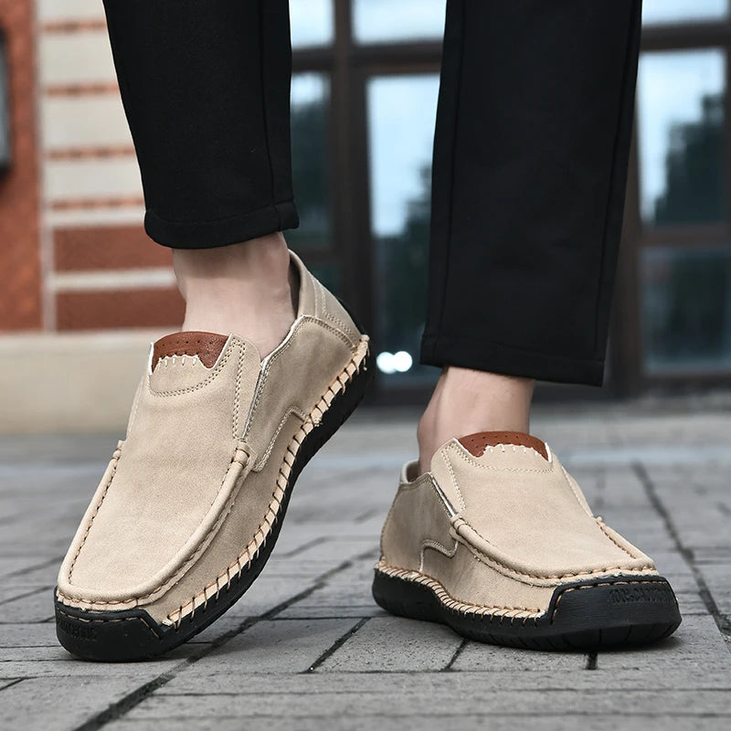 Oskar | Skórzane loafersy slip-on