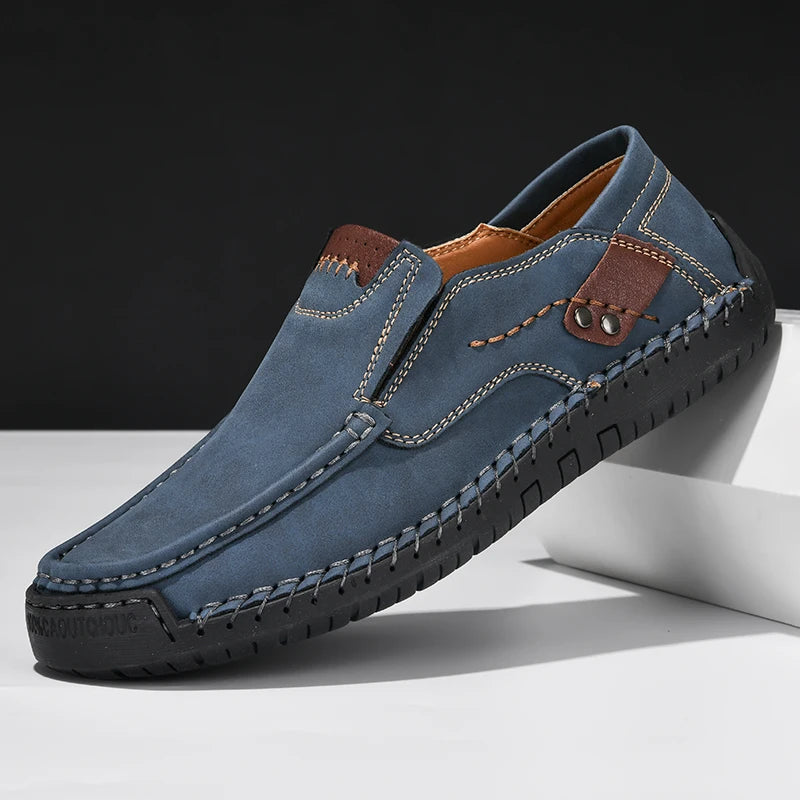 Oskar | Skórzane loafersy slip-on
