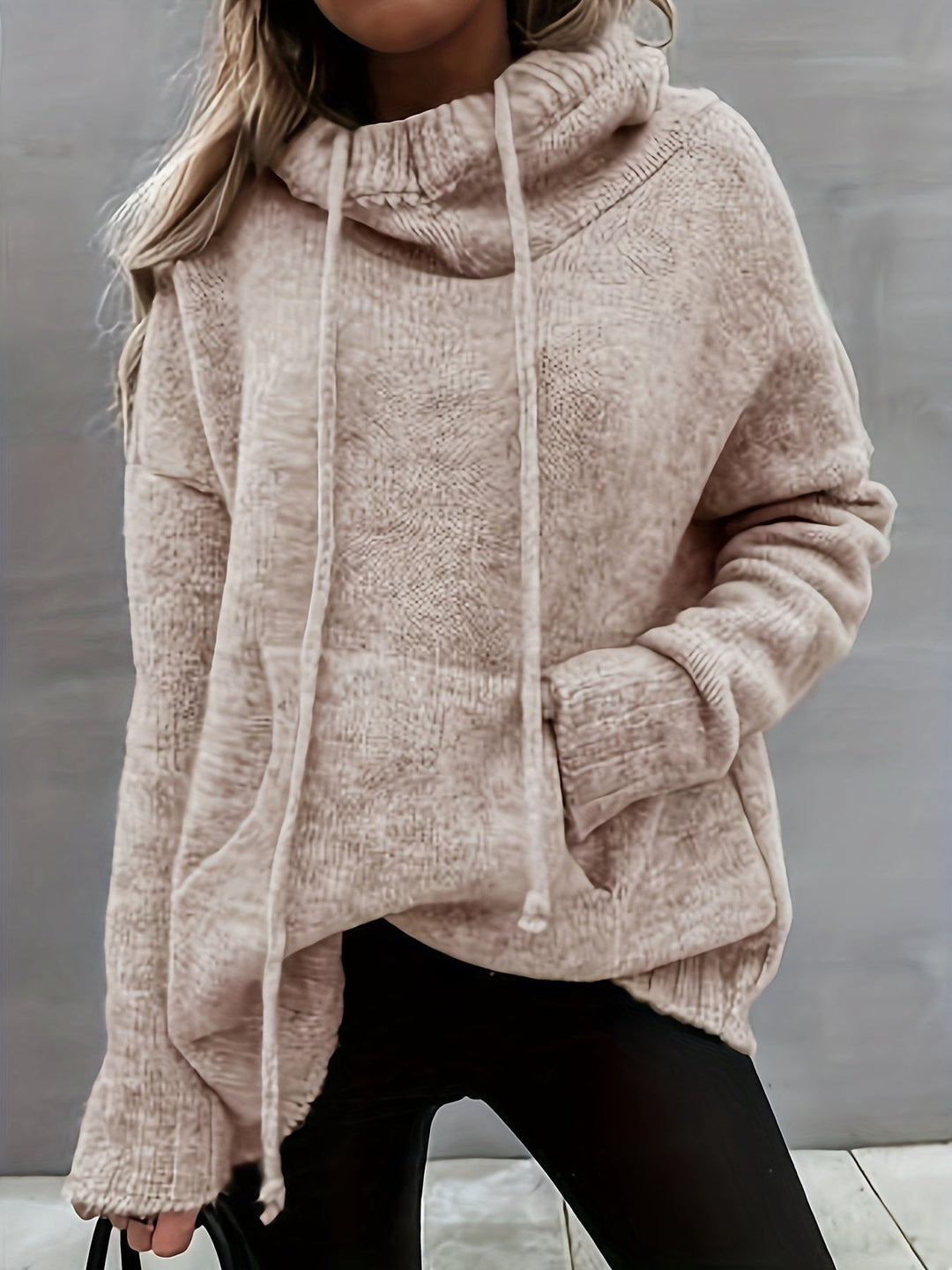 ZELINA | Sweter z Długim Rękawem z Kieszenią